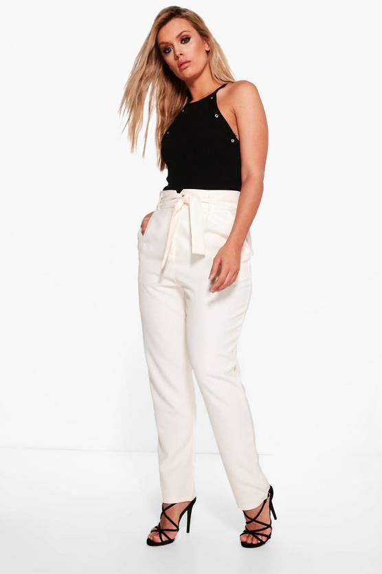 Plus Chrissie High Waist Tailored Slim Fit Trouser